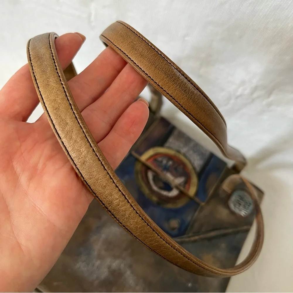 Jane Yoo Wearable Art Leather Shoulder Bag